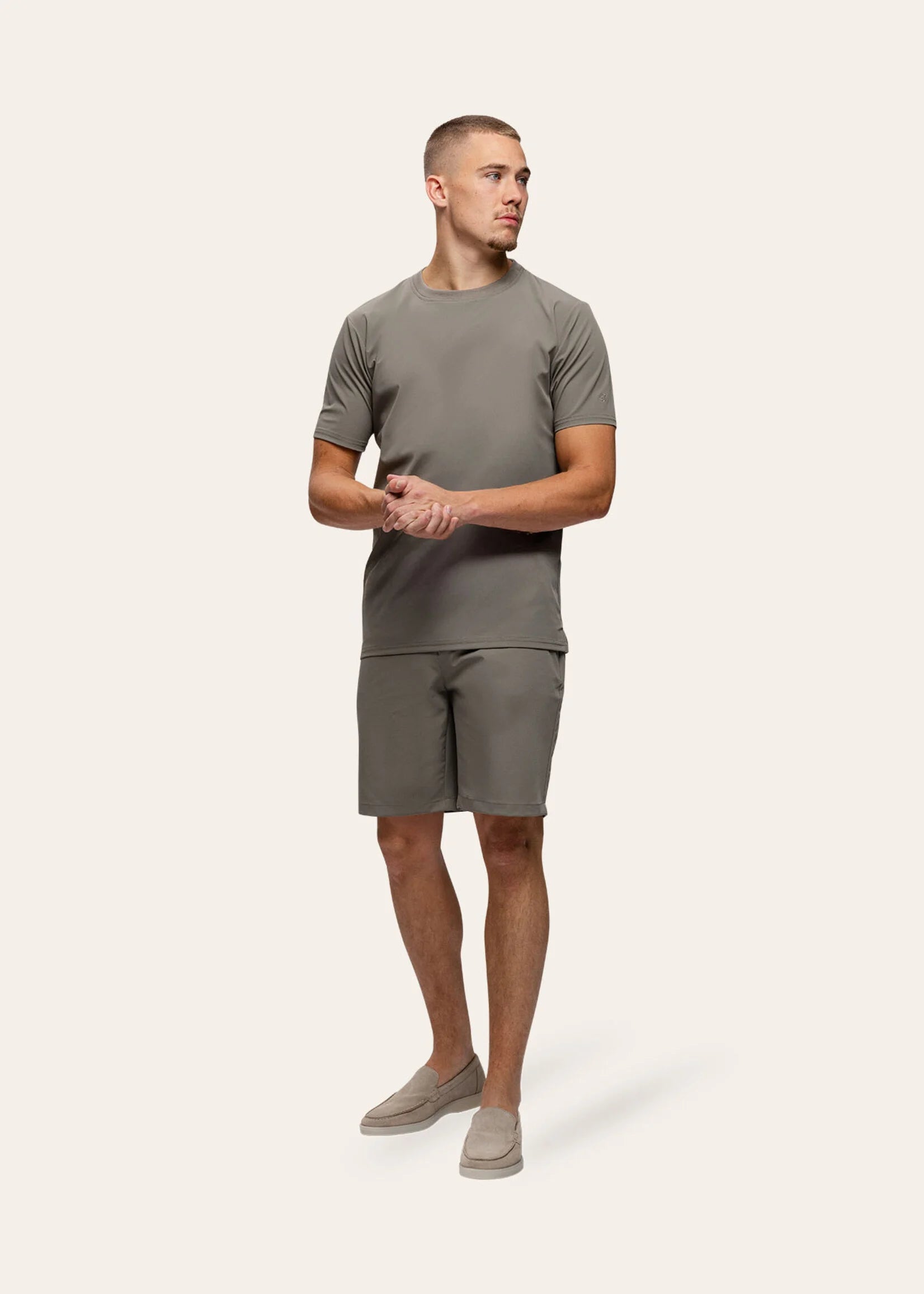 Reis-T-shirt Taupe