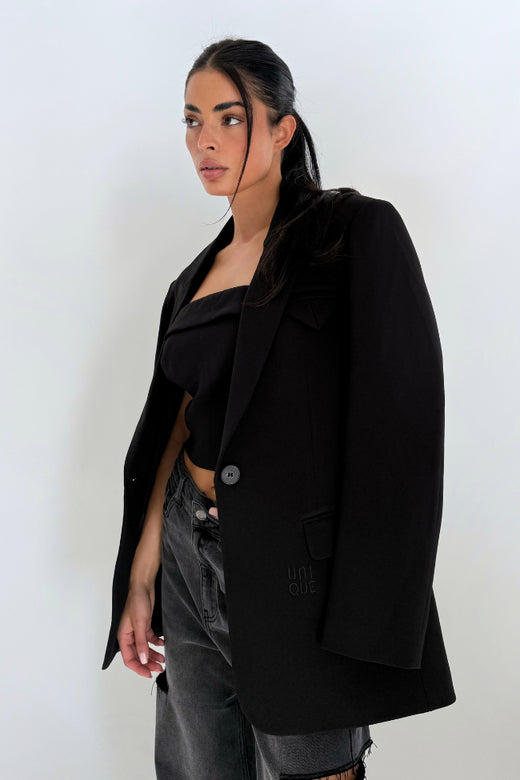 Novee Blazer - Diep Zwart