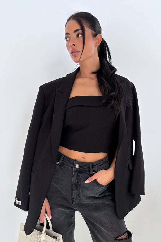 Novee Blazer - Diep Zwart