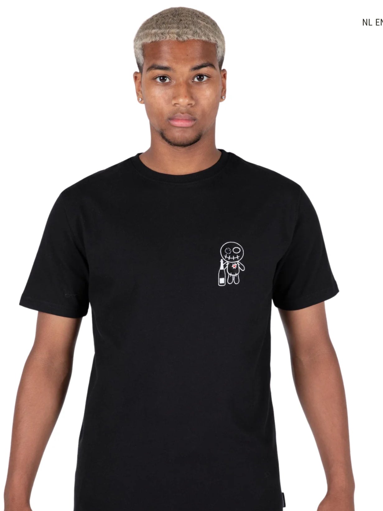 WRONG FRIENDS CHAMPAGNE SHOWERS T-SHIRT - schwarz